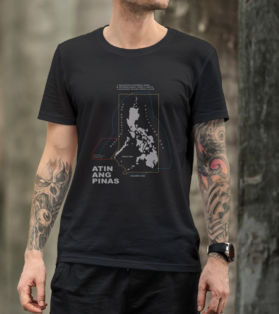Atin Ang Pinas Exclusive Economic Zone Kalayaan Island Group Claim Map T-Shirt
