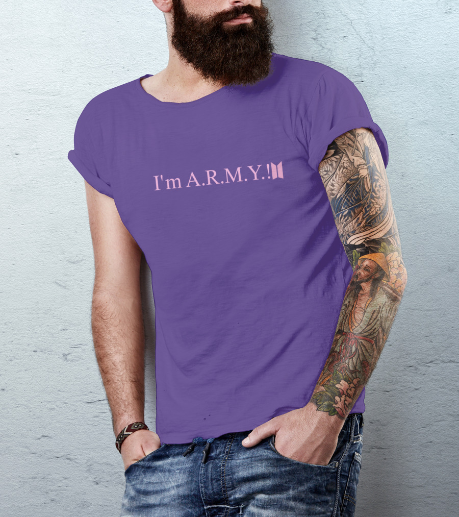 I'm A.R.M.Y Iconic Symbol Purple T-Shirt