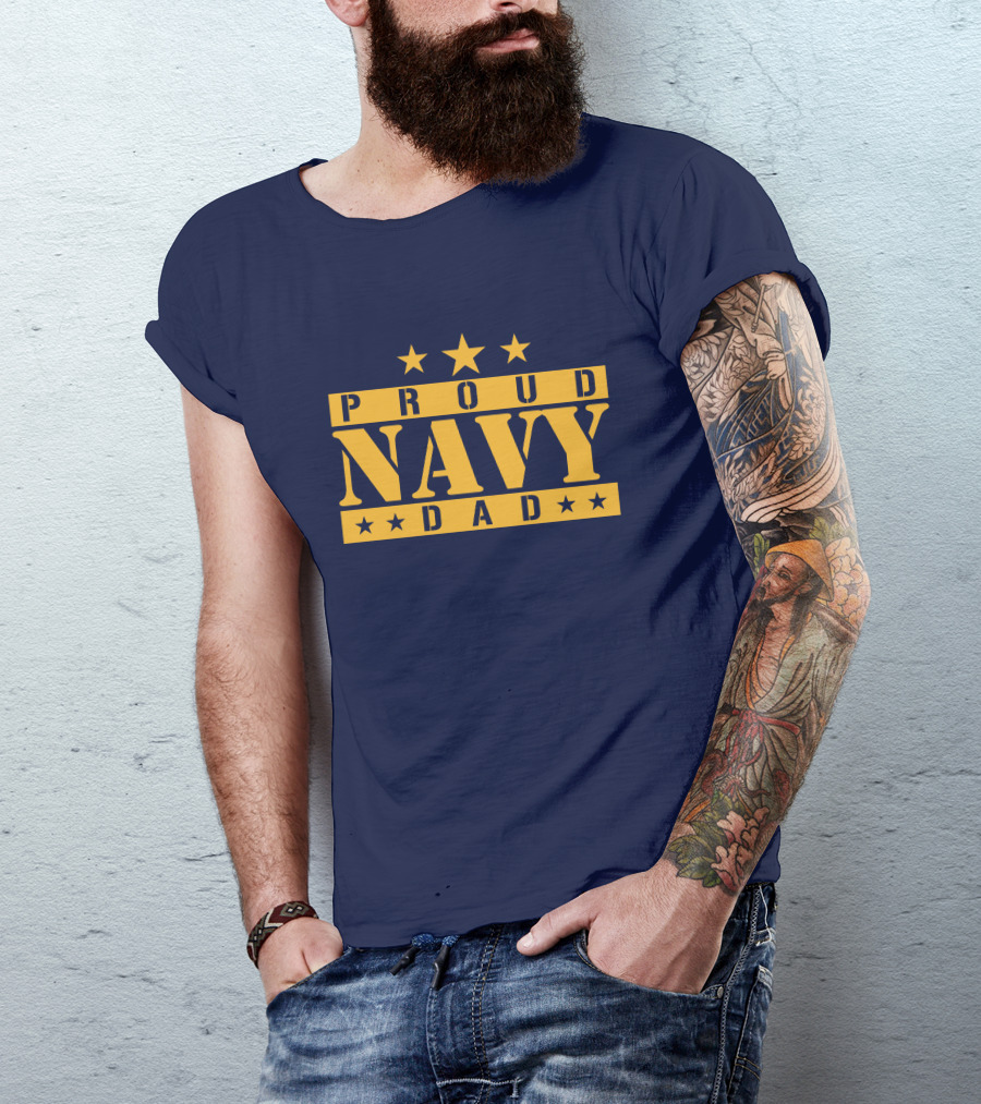 Proud Navy Dad Justmeagain34 T-Shirt