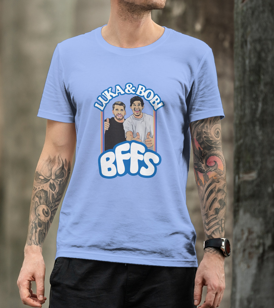 Luka And Bobi BFFs Thumbs Up Retro Style Duo T-Shirt