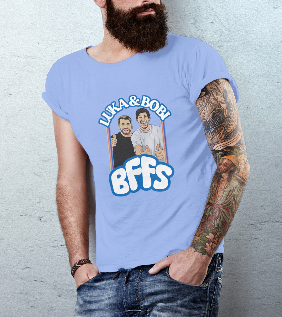 Luka And Bobi BFFs Thumbs Up Retro Style Duo T-Shirt