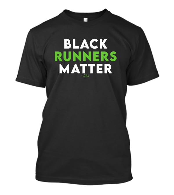 Teefish Black Runners Matter Milwaukee Focused Fitness Community Message T-Shirt