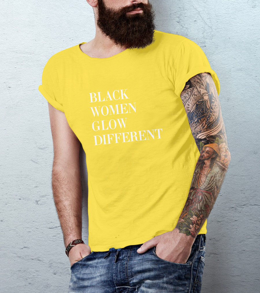 Black Women Glow Different Angela Bassett T-Shirt