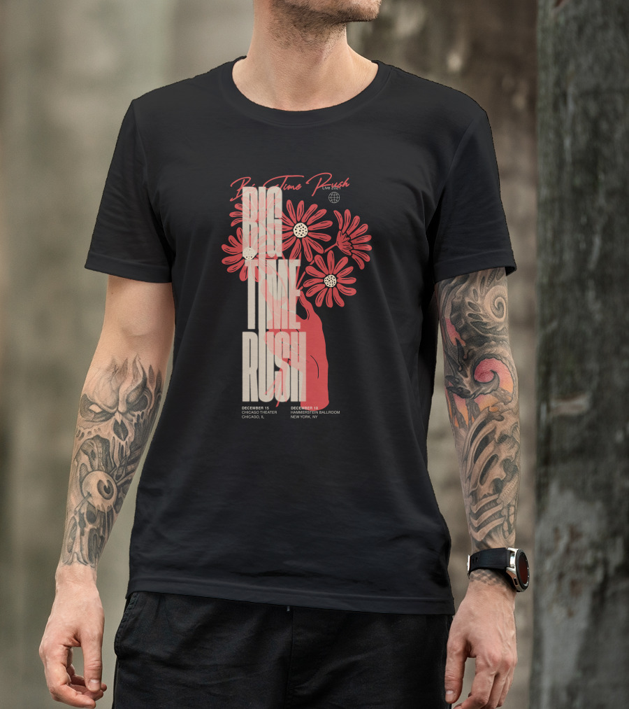 Big Time Rush Live Daisy Chicago Theater New York Hammerstein Ballroom December T-Shirt