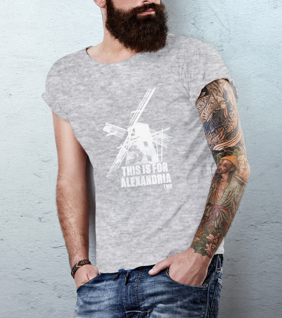 The Walking Dead TWD This Is For Alexandria Windmill T-Shirt
