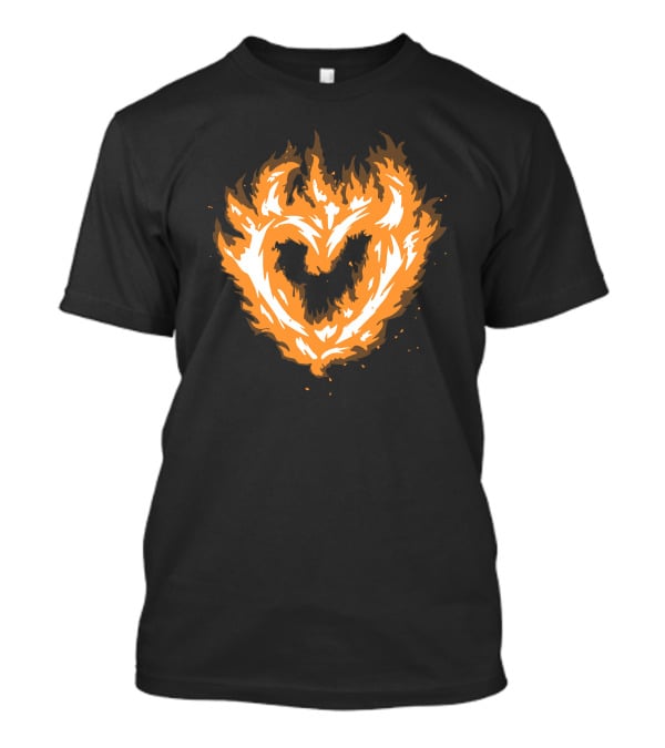Sapnap 4 Million Flame Heart Fiery T-Shirt
