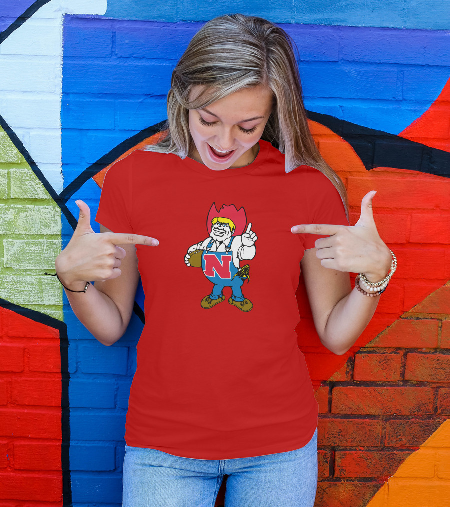 Herbie Husker Nebraska Football Cornhusker Mascot T-Shirt