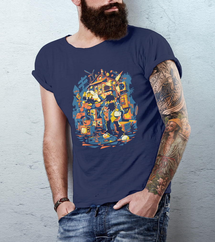 Adventure Bound Eastward Fangamer Video Game Art Retro Style Journey T-Shirt