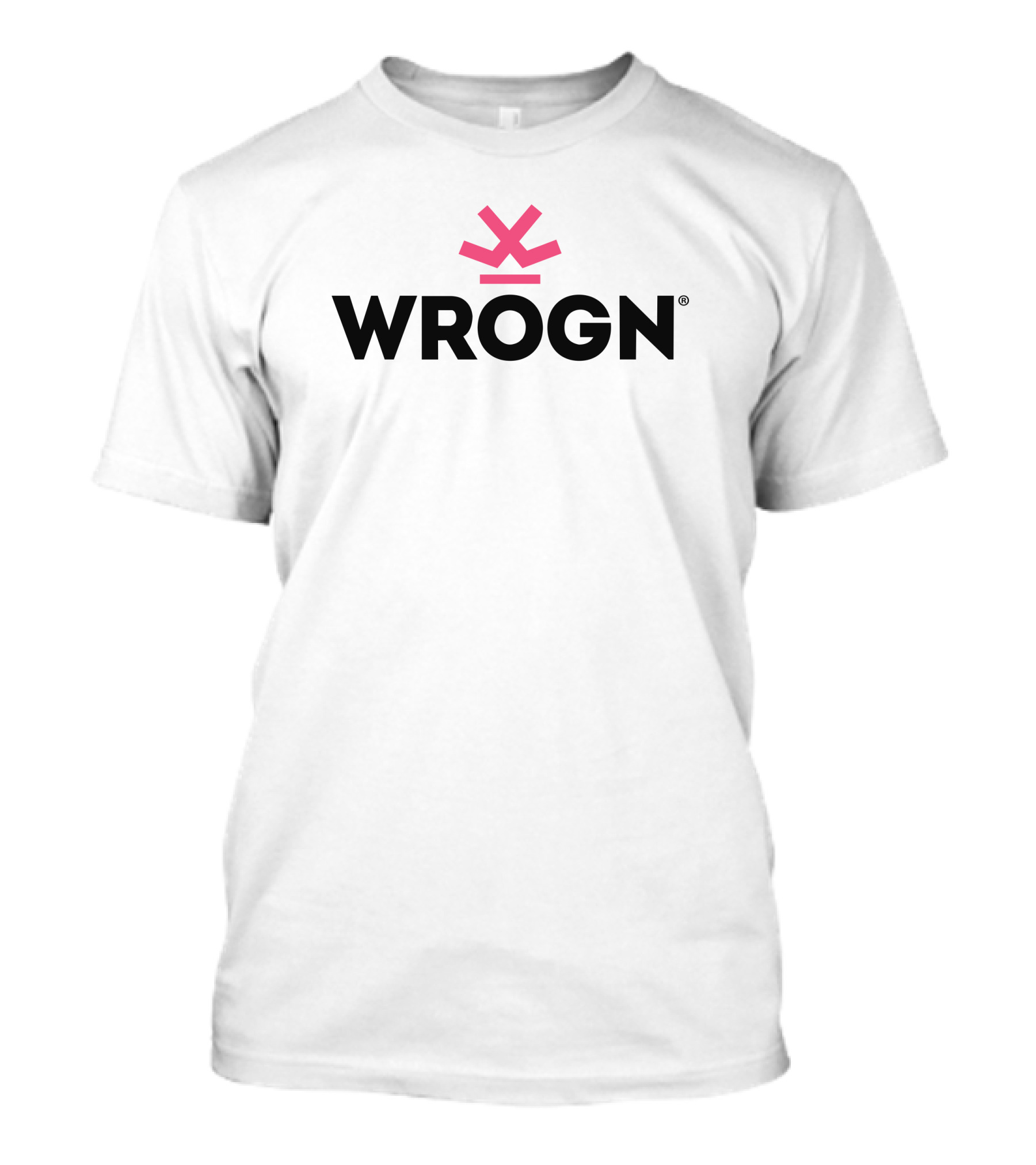 Wrogn Pink Icon Logo White Virat Kohli T-Shirt
