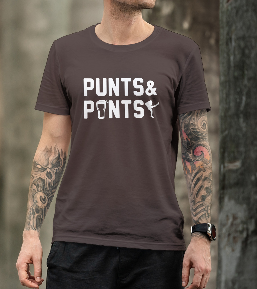 Johnny Stanton Szabo Punts And Pints Football Beer Combo T-Shirt