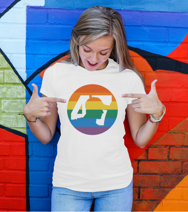 Mick Schumacher Rainbow Circle 47 Pride T-Shirt