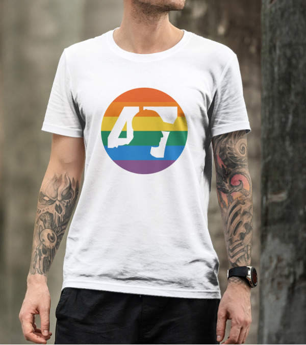 Mick Schumacher Rainbow Circle 47 Pride T-Shirt