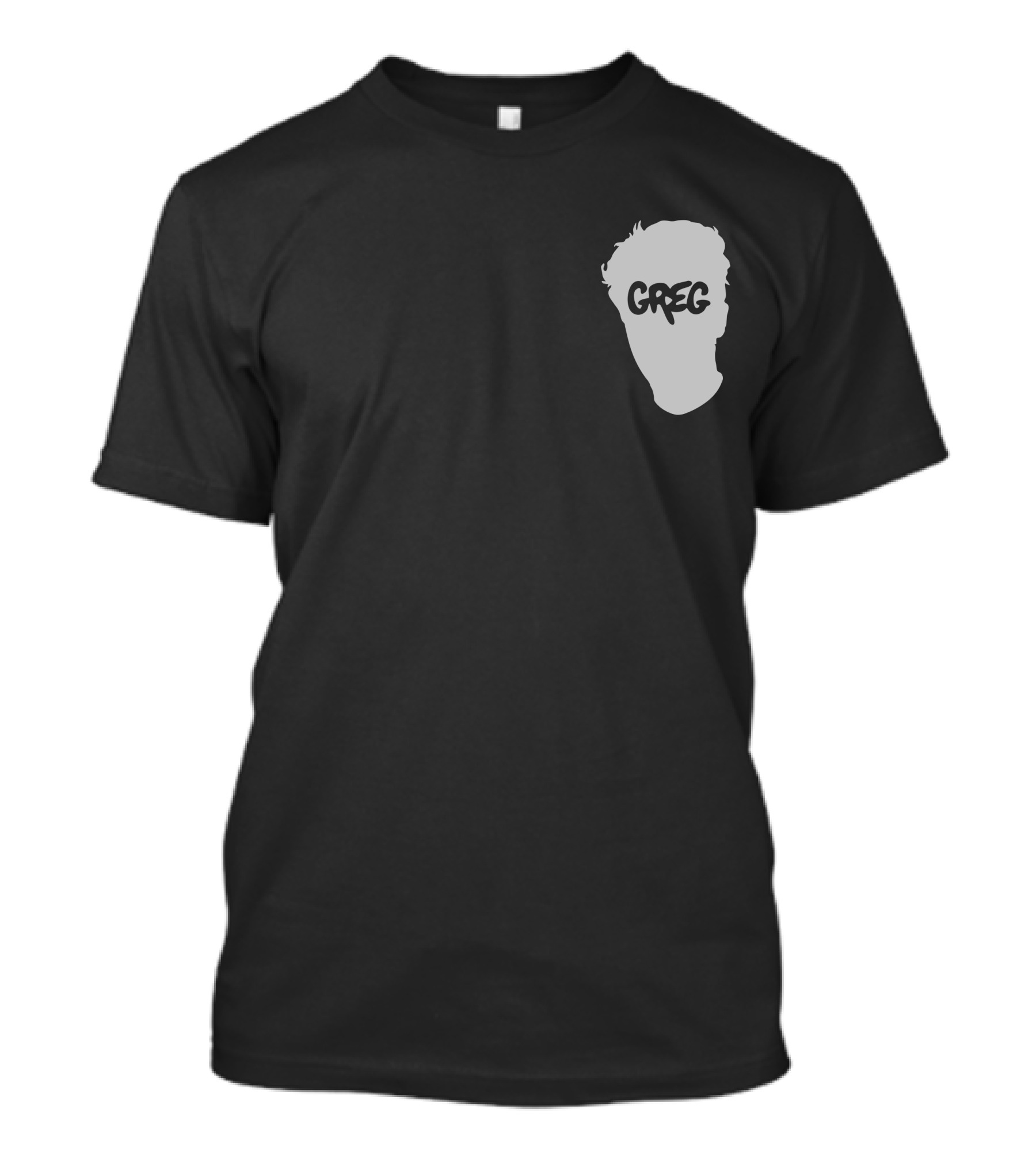 Danny Gonzalez Merch Greg Text Silhouette Pigment Dyed T-Shirt