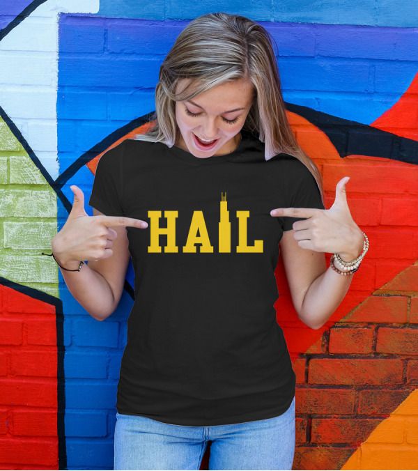 Jim Harbaugh Hail Skyline T-Shirt