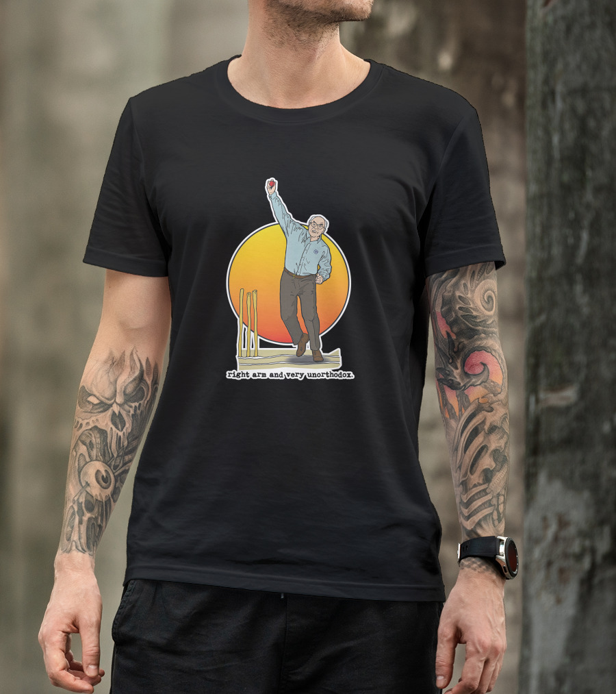 Right Arm And Very Unorthodox Bowling Stumps T-Shirt