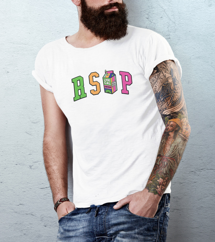 RSVP Lyrical Lemonade Drink Box Logo Cream Merch T-Shirt