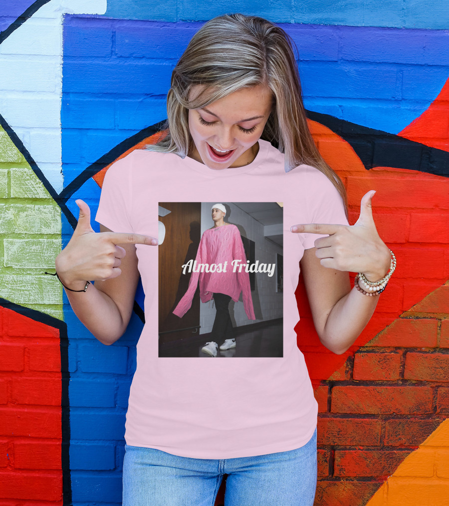Almost Friday Kyle Kuzma Pink Sweater Fashion T-Shirt