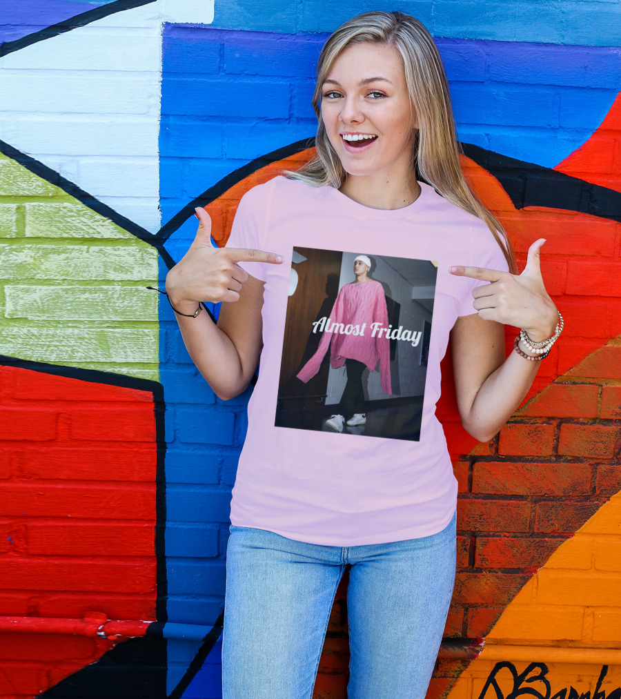 Almost Friday Kyle Kuzma Pink Sweater Fashion T-Shirt
