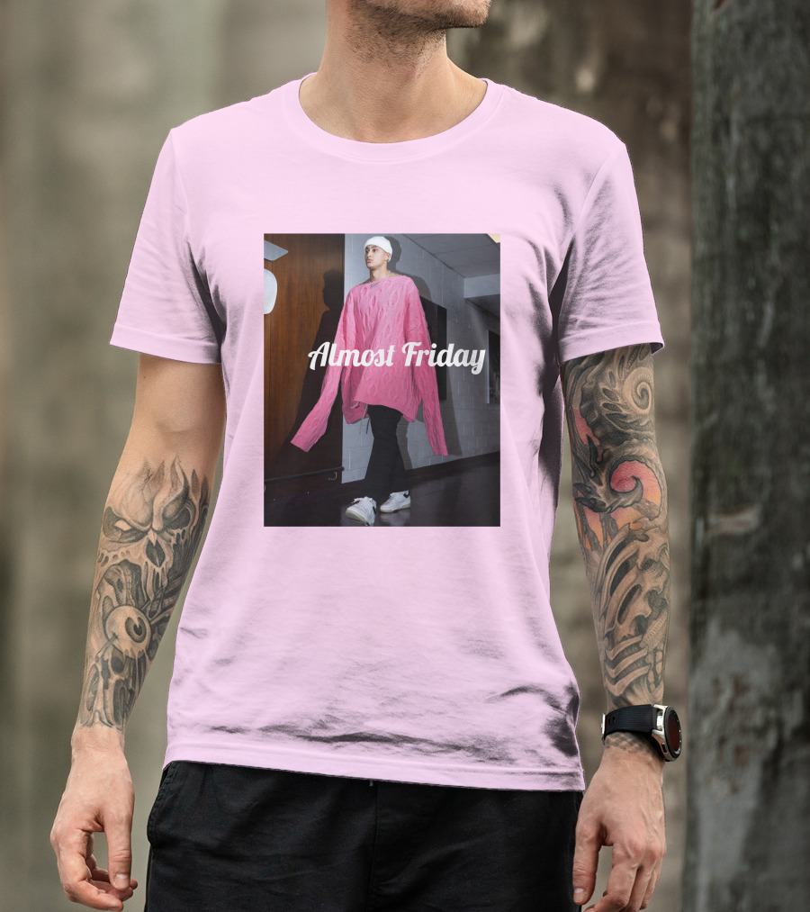 Almost Friday Kyle Kuzma Pink Sweater Fashion T-Shirt