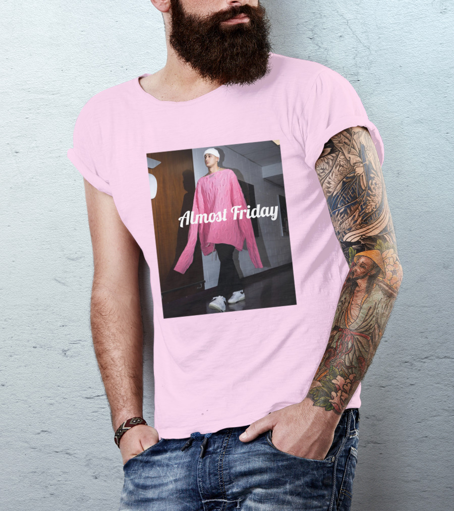 Almost Friday Kyle Kuzma Pink Sweater Fashion T-Shirt