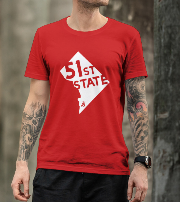 Juan Soto 51St State Wear Bailiwick Washington DC 51st State Outline T-Shirt