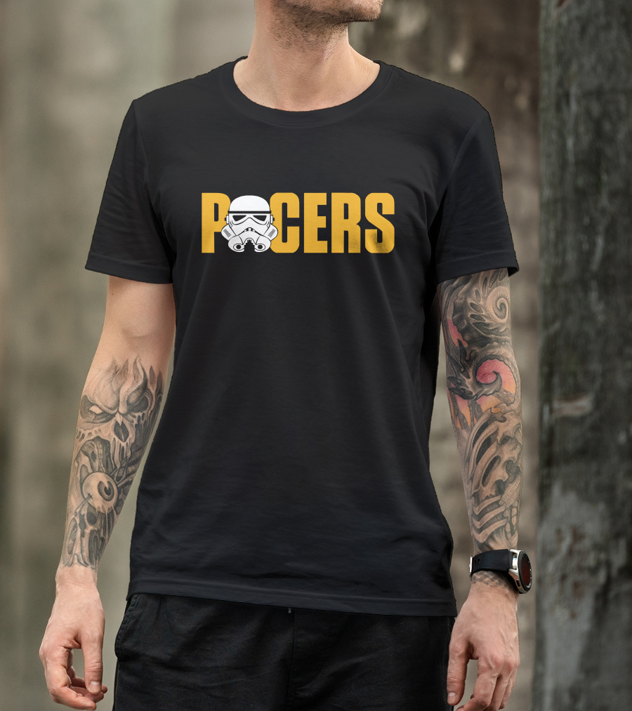 Pacers Stormtrooper Helmet Crossover T-Shirt