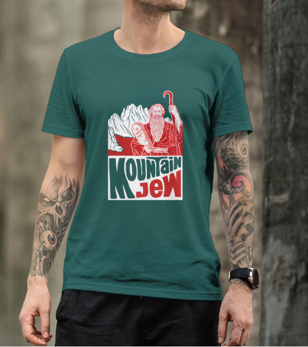 Mountain Jew Moses Holding Ten Commandments Ted Stout Tedstout5 T-Shirt