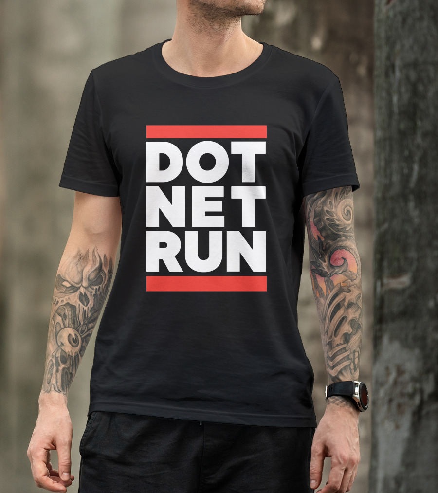 DOT NET RUN Scott Hanselman T-Shirt