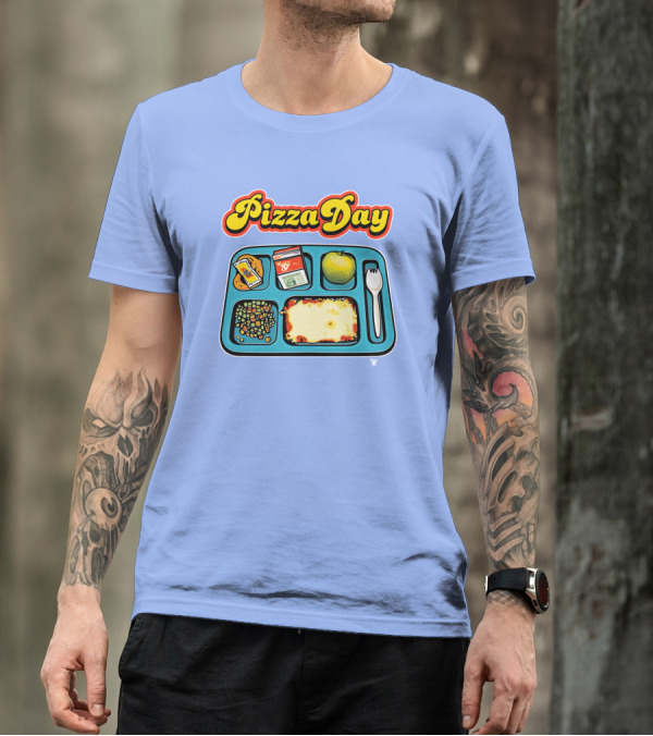 Super 70s Sports Store S7s Pizza Day Lunch Tray T-Shirt