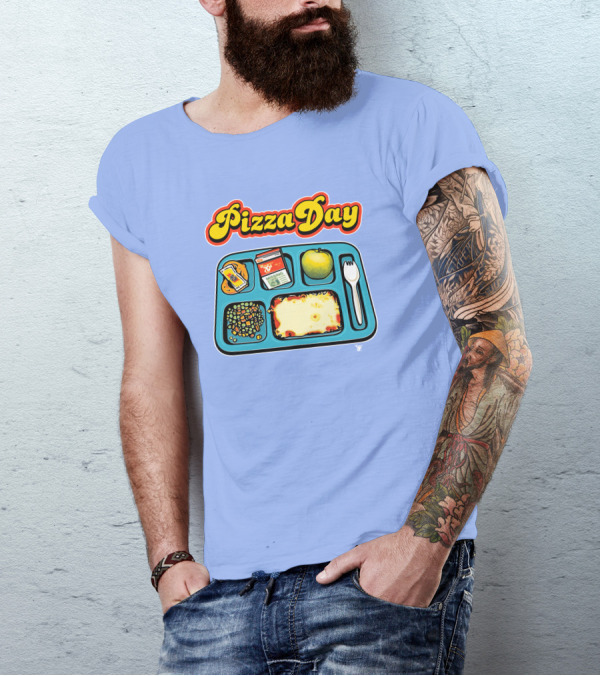 Super 70s Sports Store S7s Pizza Day Lunch Tray T-Shirt