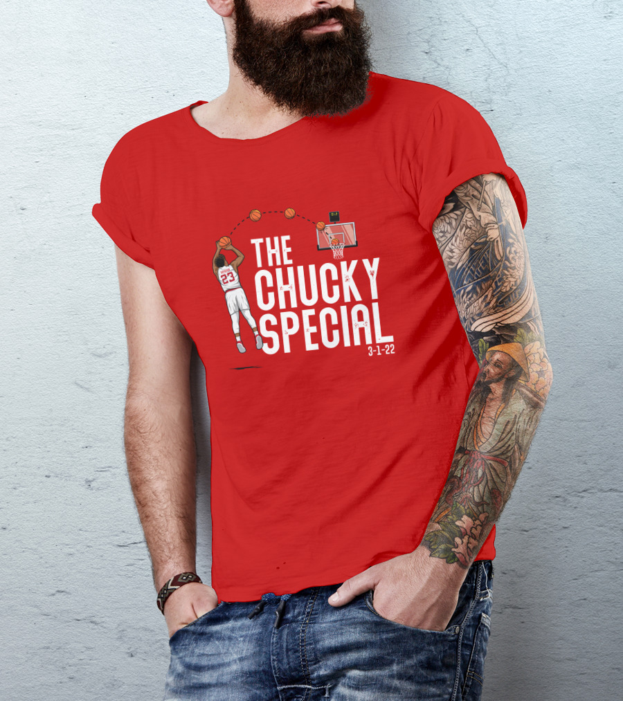 Chucky Hepburn The Chucky Special Basketball Shot 3-1-22 The Players Trunk Merch T-Shirt