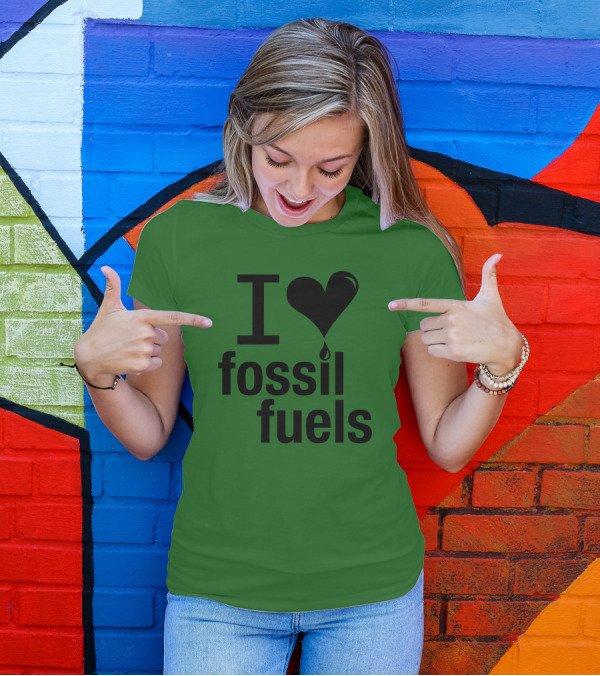 Alex Epstein UFC272 I Love Fossil Fuels Iconic Heart T-Shirt