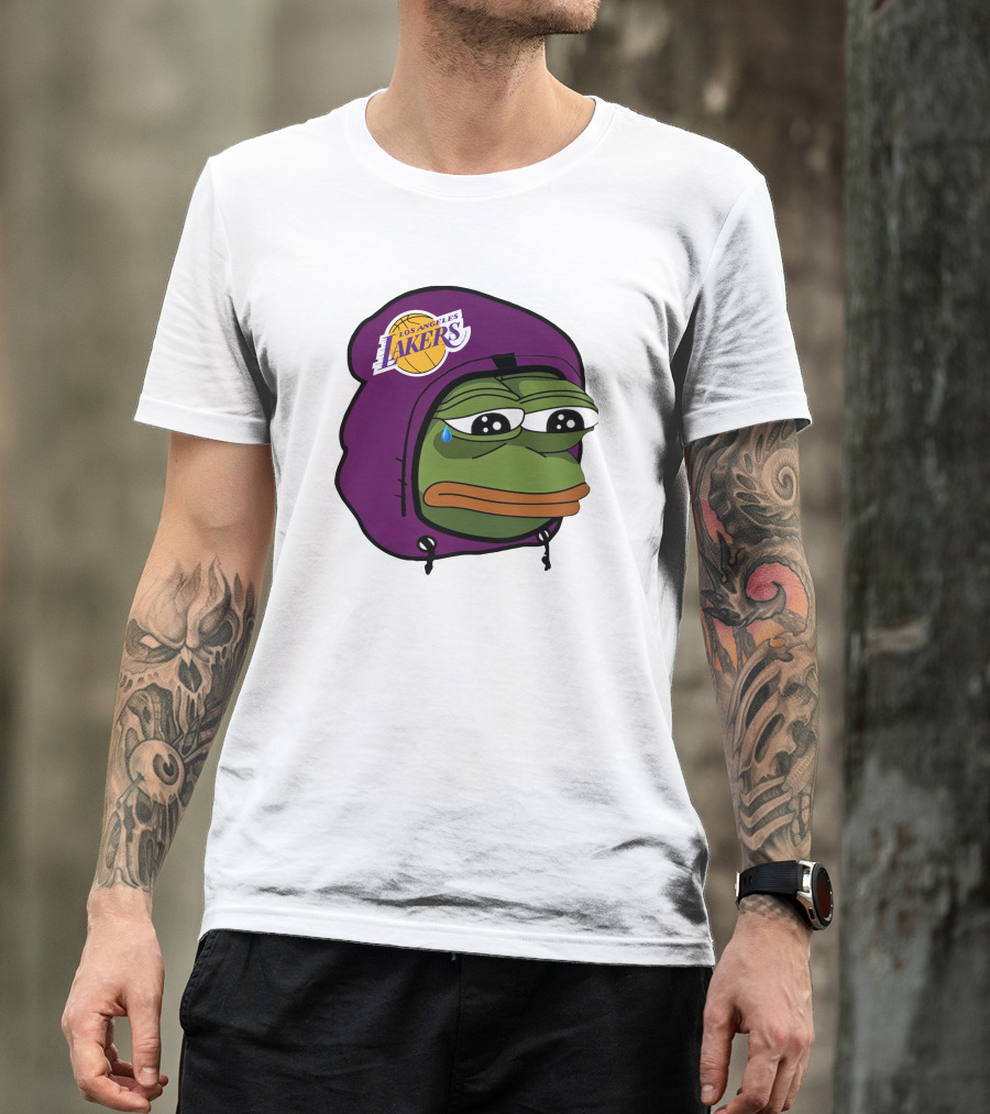 Lakeshowyo Los Angeles Lakers Fan Sad Pepe T-Shirt