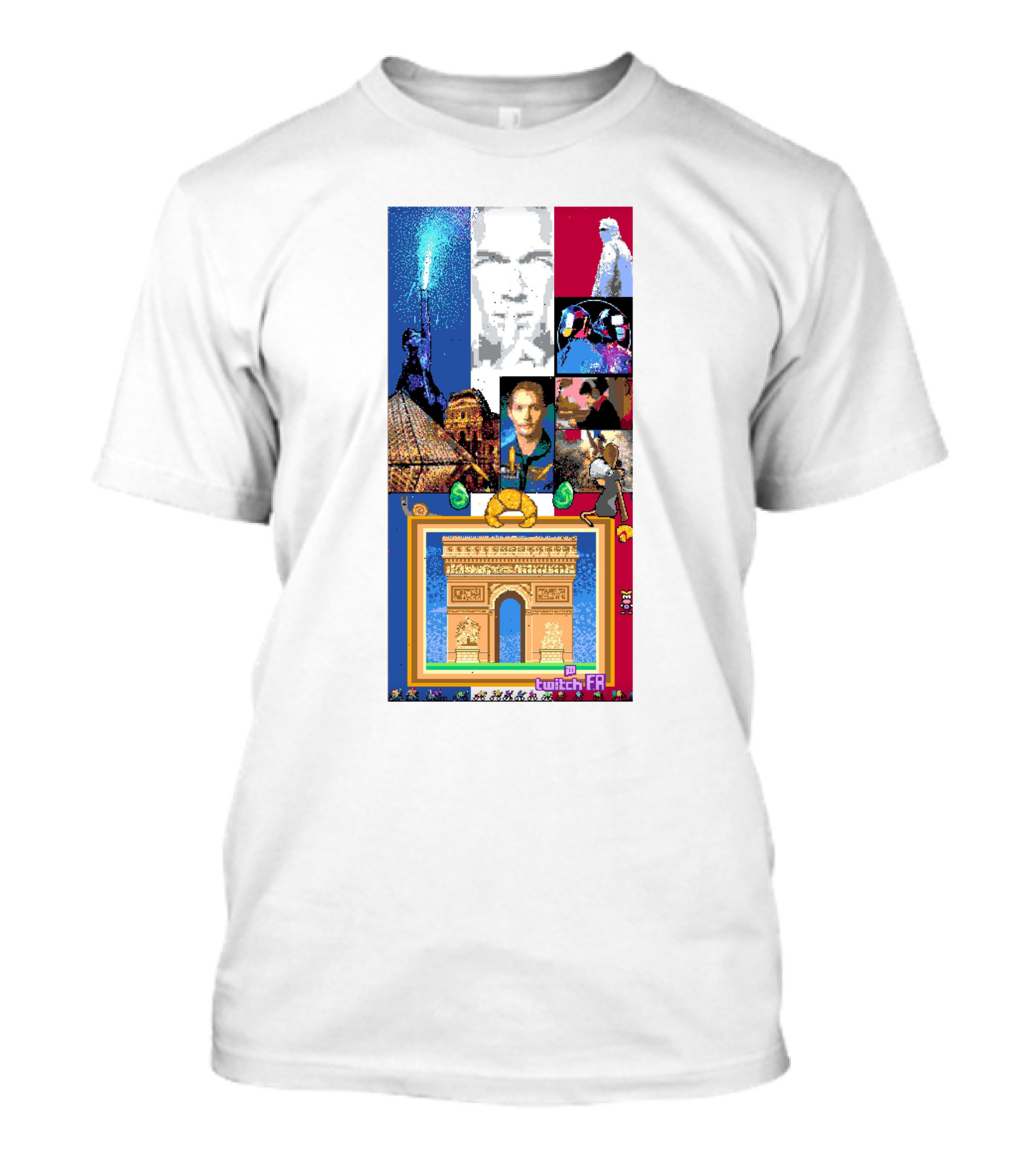 France Twitch FR Netflix Paris Arc De Triomphe T-Shirt