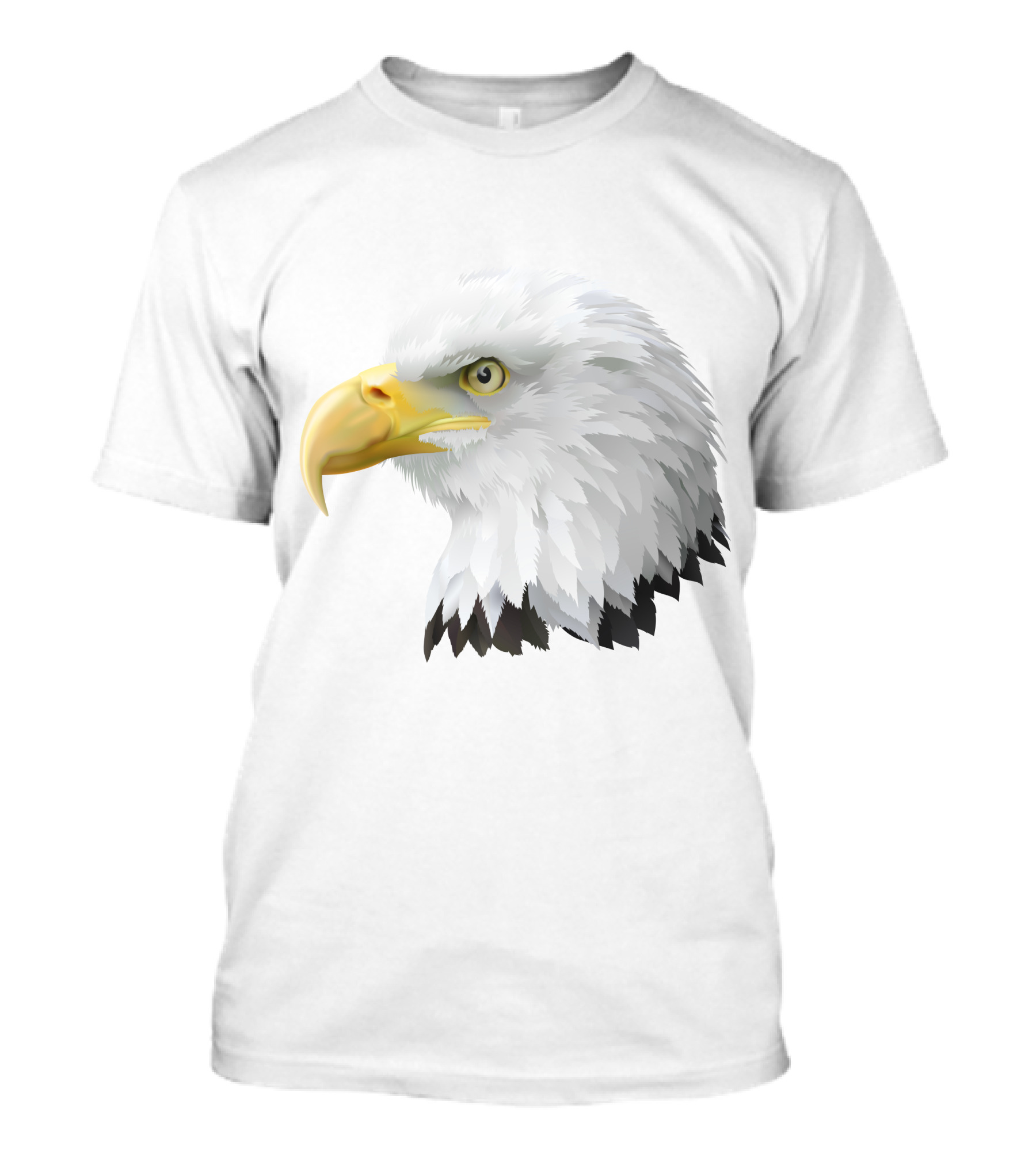 KingEagle Majestic Bald Eagle Head Detailed T-Shirt