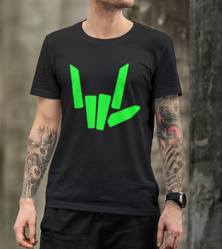 Original Share The Love Green Hand Sign Gesture T-Shirt