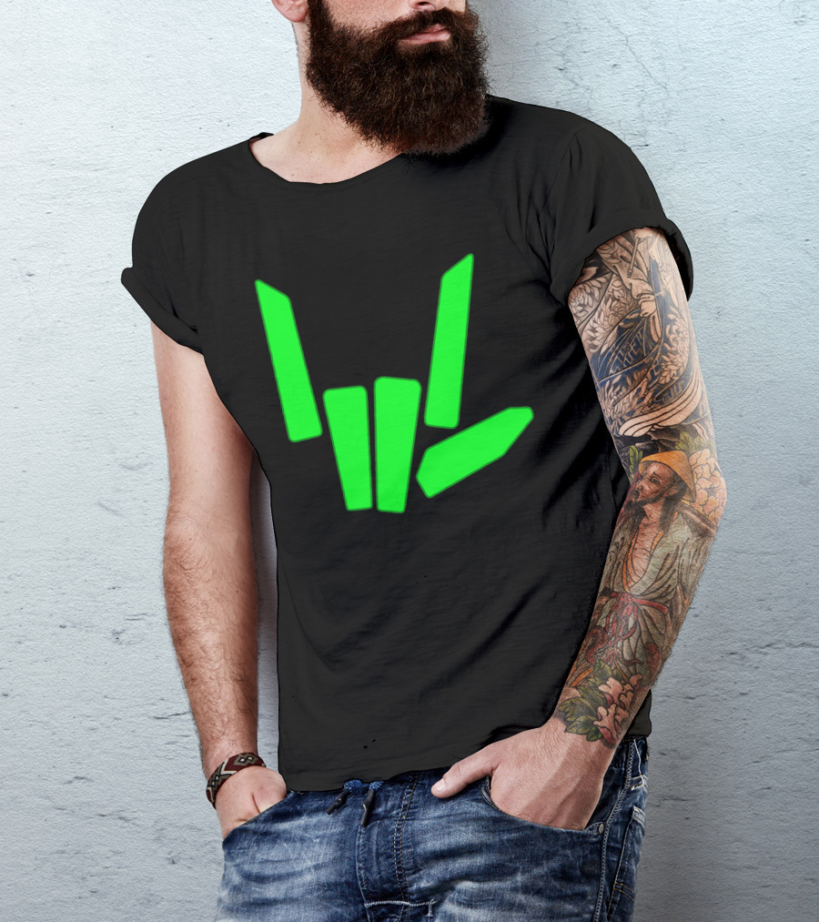 Original Share The Love Green Hand Sign Gesture T-Shirt