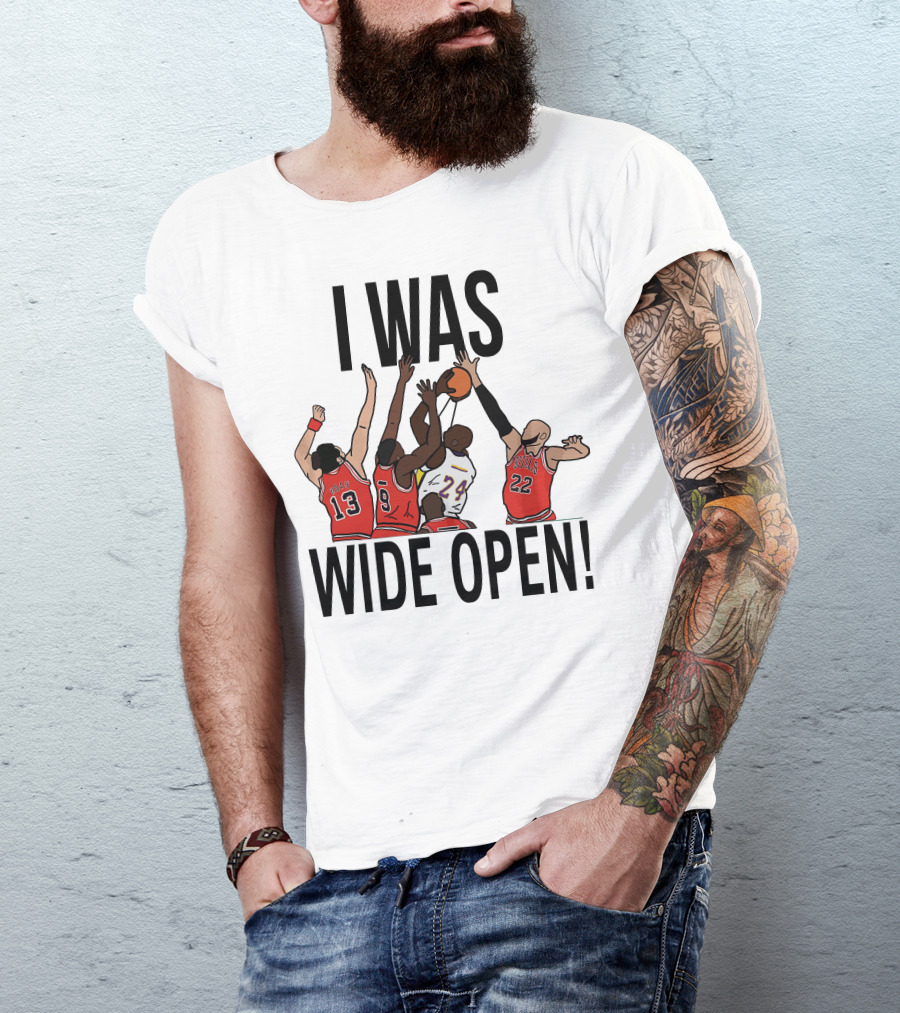 Kobe Bryant I Was Wide Open Basketball Bulls Lakers T-Shirt