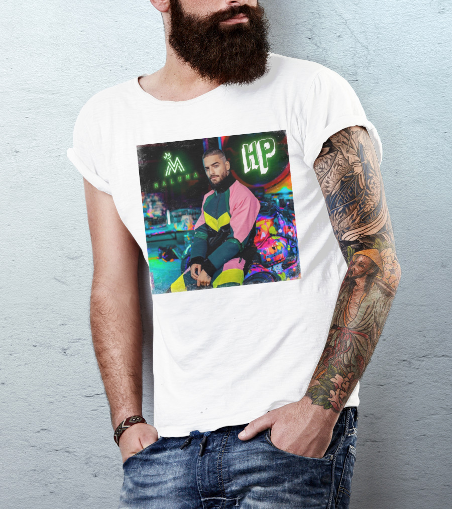 HP Maluma Neon Style Bright Colors T-Shirt