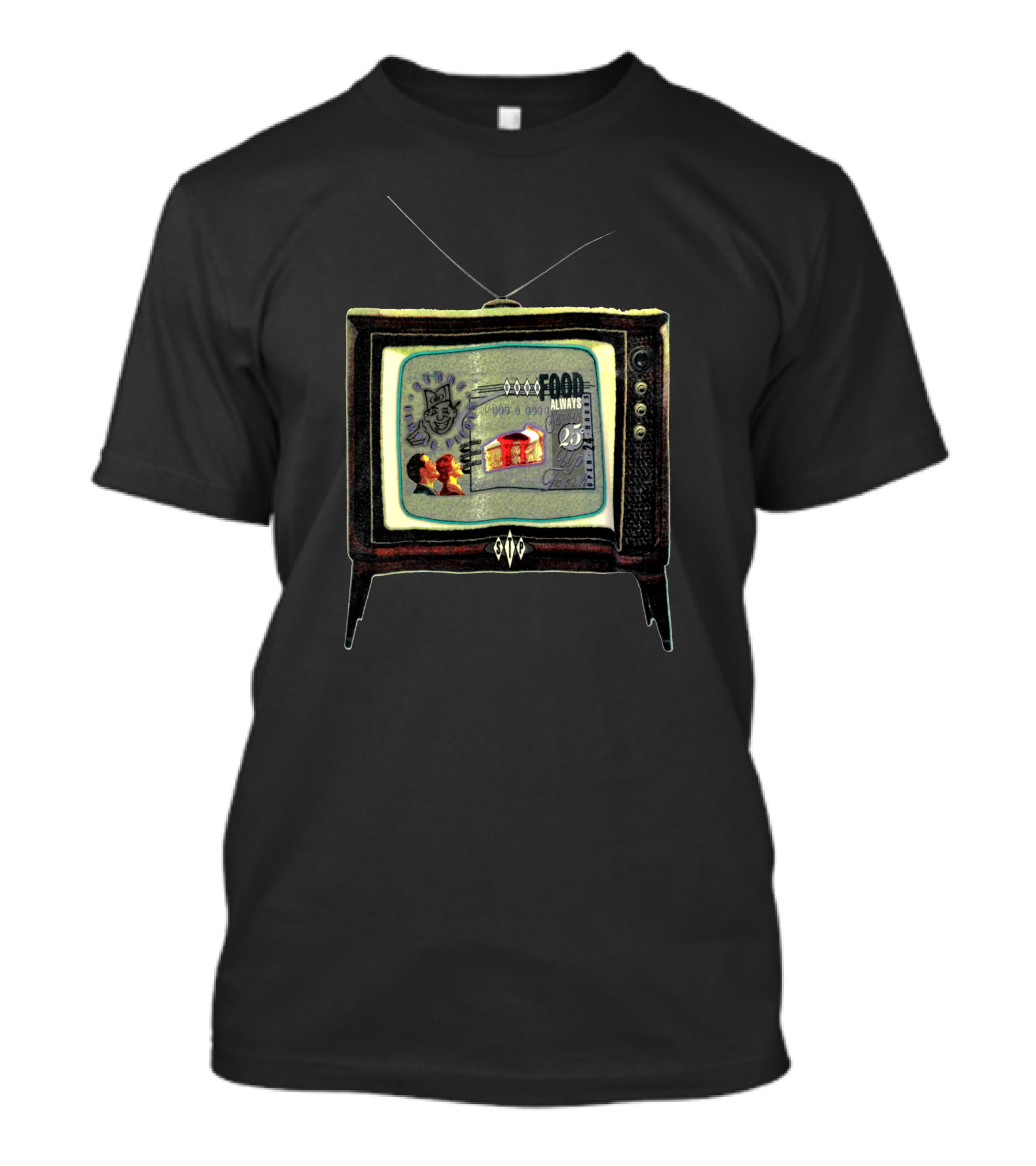 Stone Temple Pilots Vintage Plush Era Core Album Food Always 25 Cents Television Promo T-Shirt