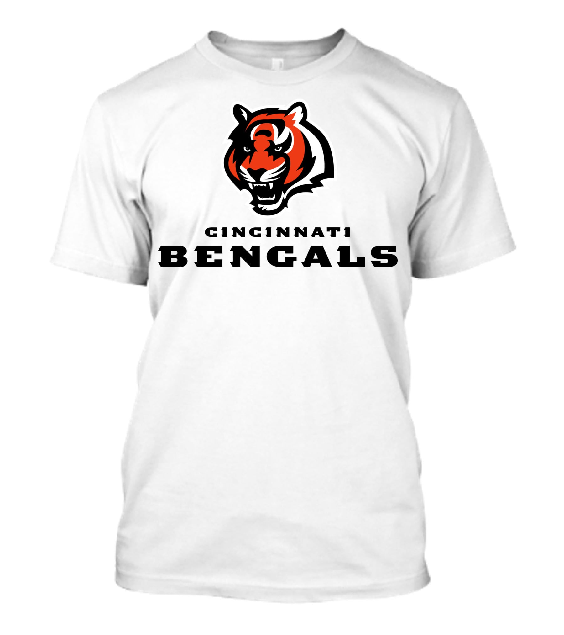 Cincinnati Bengals Tiger Logo NFL Football Team T-Shirt