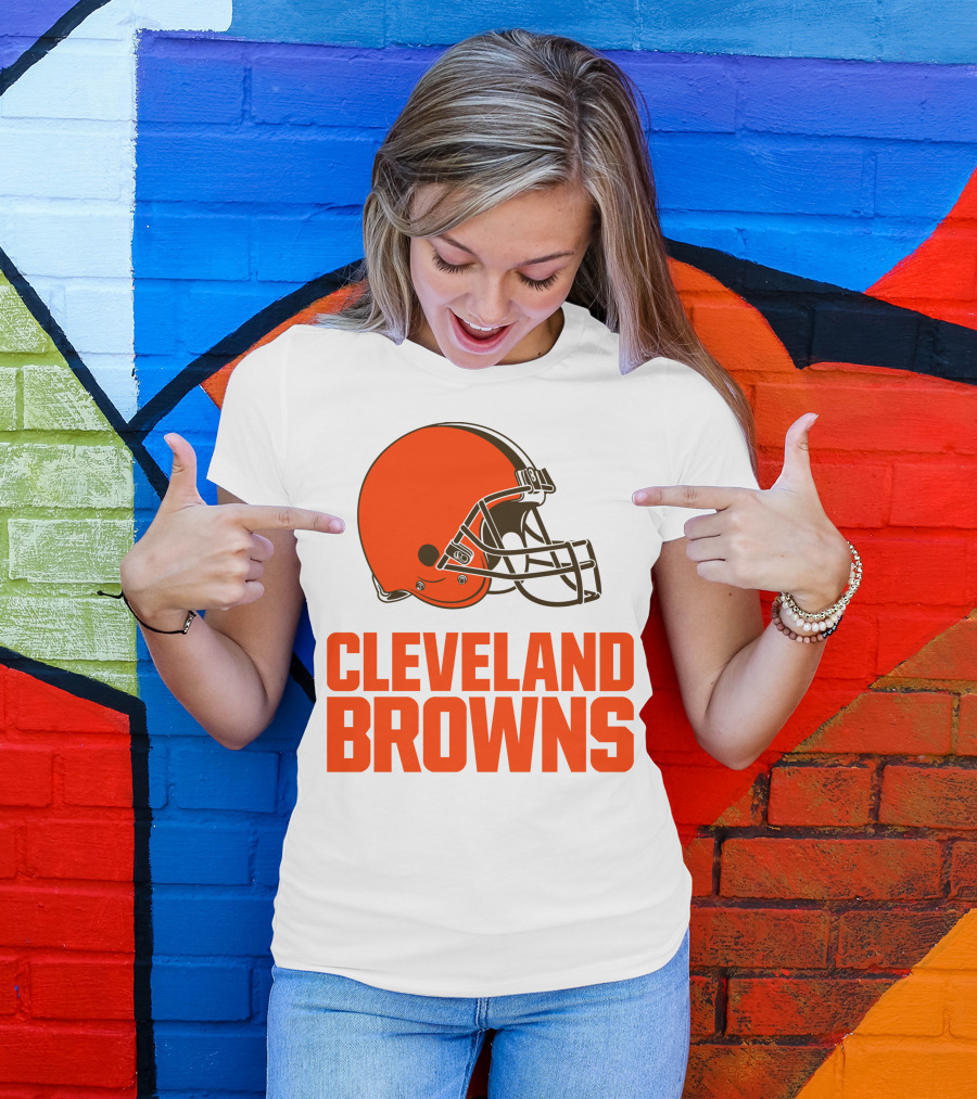 Cleveland Browns Football Team Helmet T-Shirt
