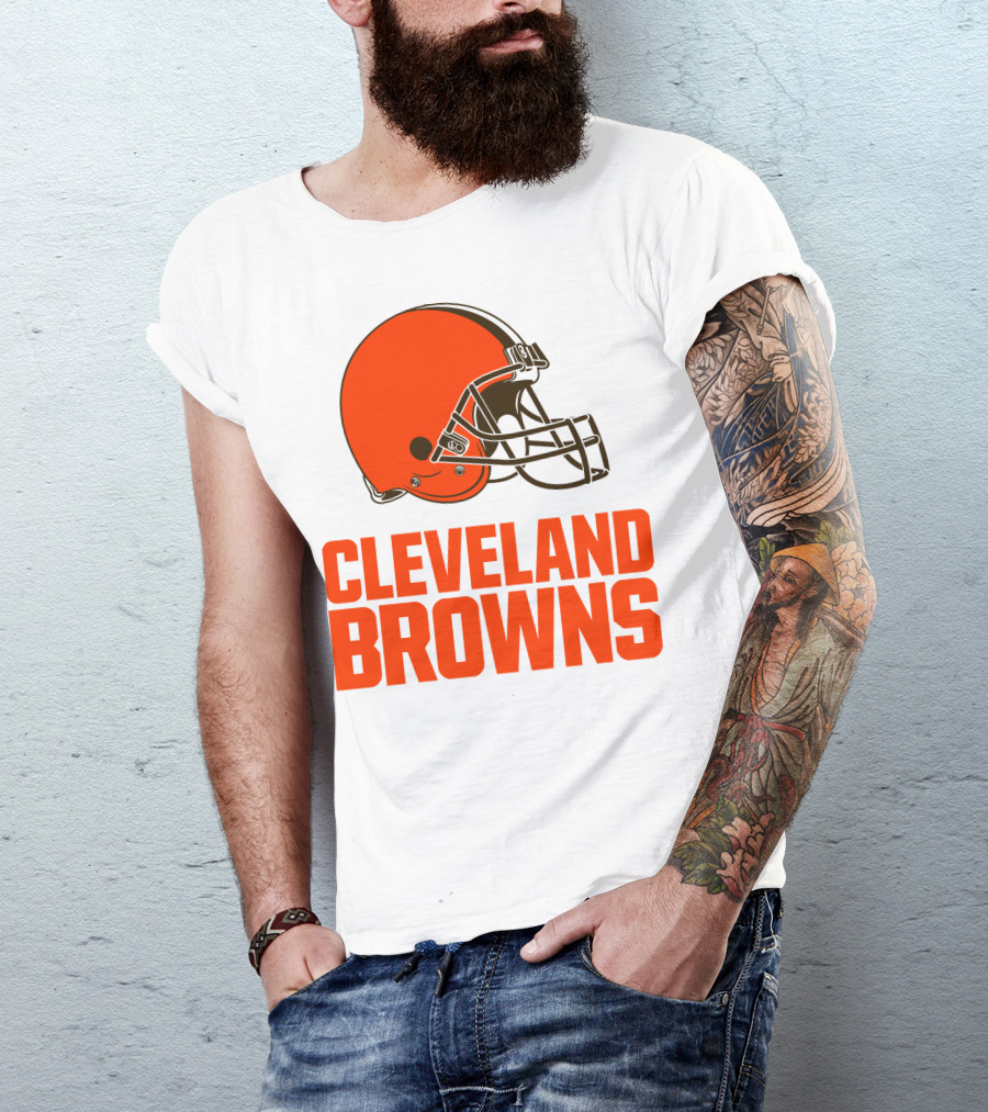 Cleveland Browns Football Team Helmet T-Shirt