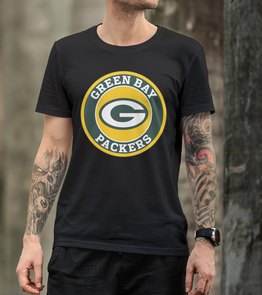 Green Bay Packers Football Team Circle T-Shirt