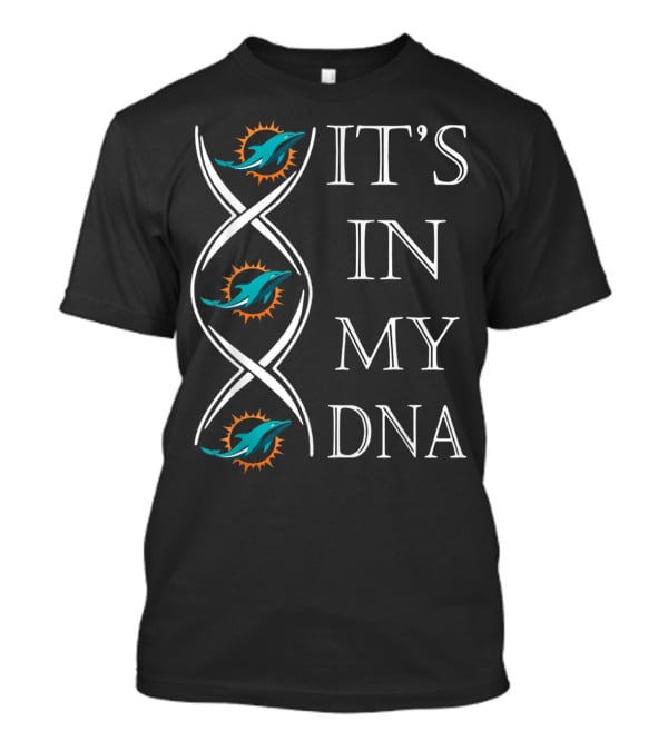 It's In My DNA Miami Dolphins Football Christmas T-Shirt