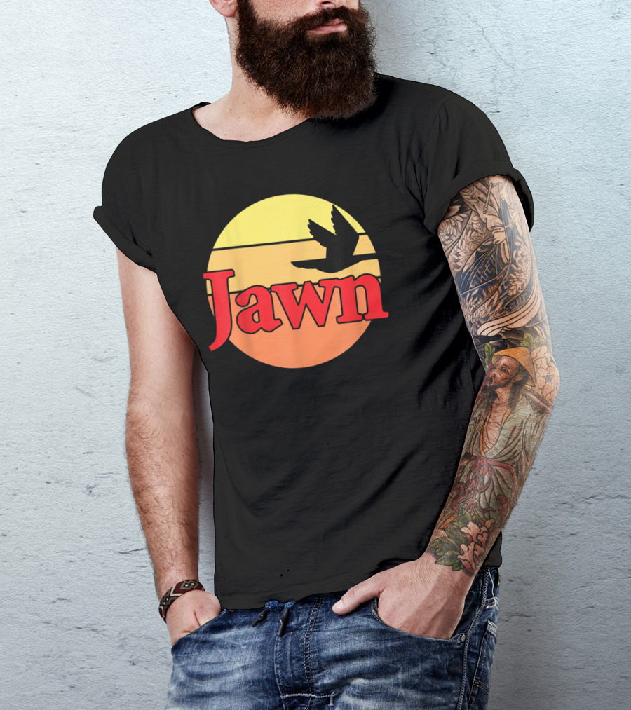 Wawa Jawn Sunset Silhouette Bird T-Shirt