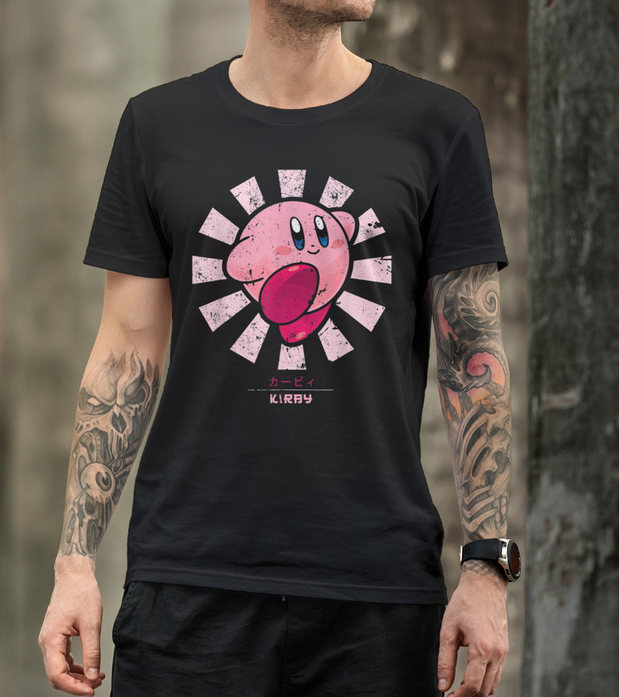 Kirby KIRBY Retro Style Burst T-Shirt