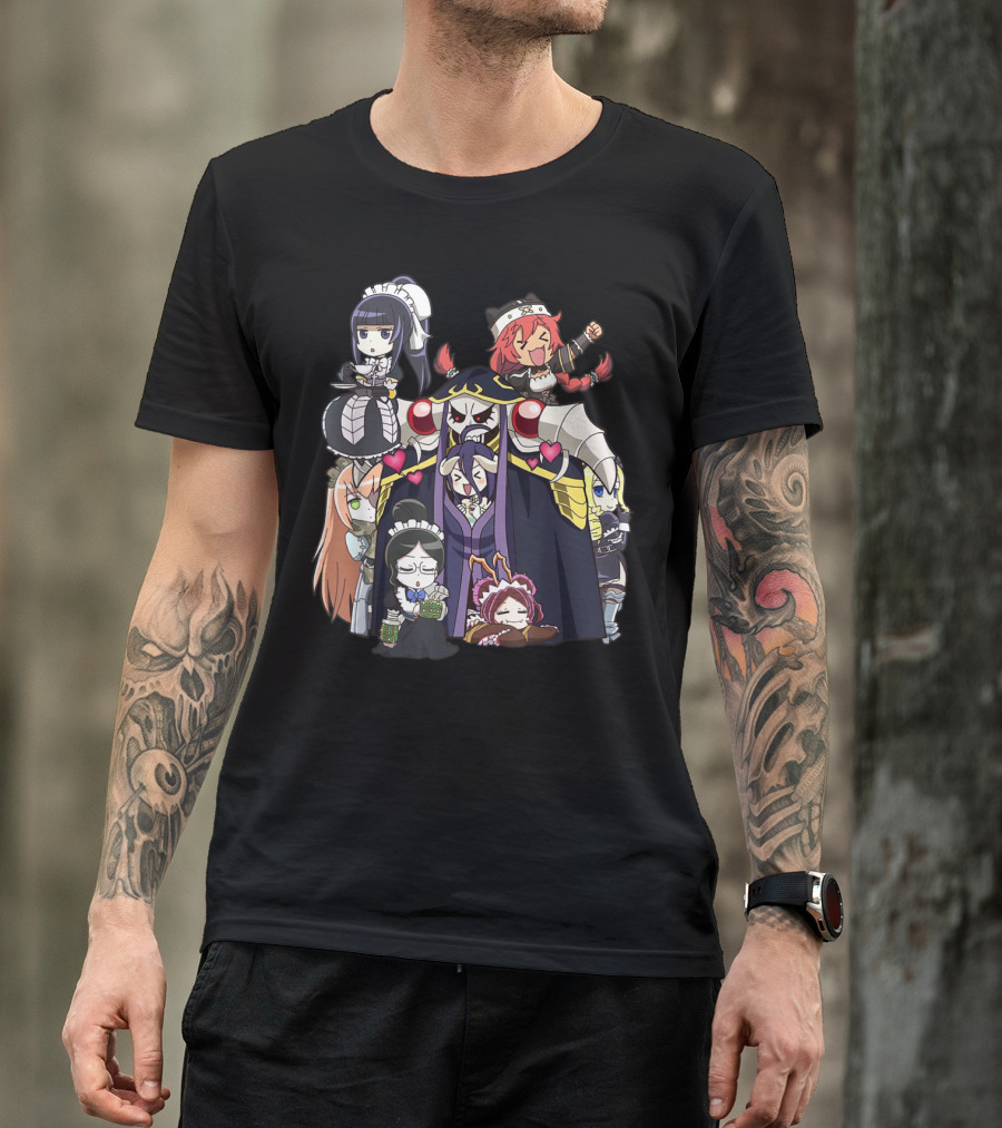 Overlords Anime Chibi Characters Group T-Shirt