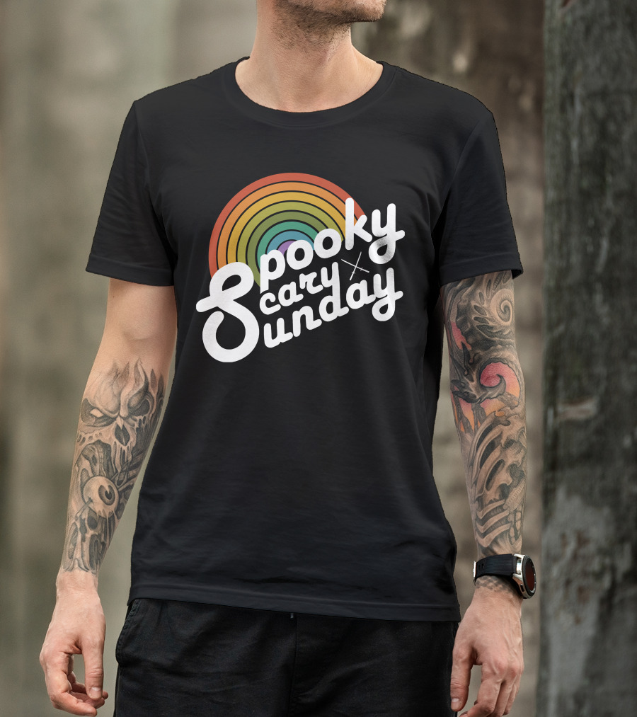 Spooky Scary Sunday Retro T-Shirt