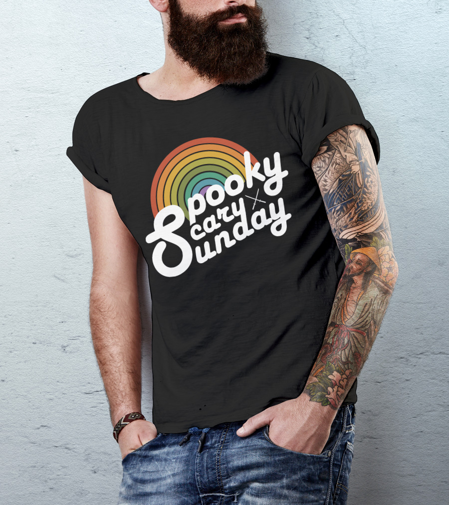 Spooky Scary Sunday Retro T-Shirt